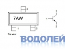  MMBT3904 (7AW) / N-P-N / 40V / 0.2A / 300 Mhz (SOT-23)