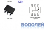  MMDT3904 (K6N) / N-P-N / N-P-N {40V/0.2A} (SOT363L)