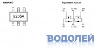 CJL8205A (8205A) / 2N-Cannel {20V/5A} (SOT-23-6L)