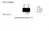   DTC114EKA (24) / N-P-N / 50V / 0.1A / 10 k (SOT-23-3L)